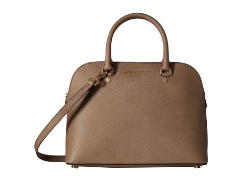 michael kors brown cindy dome satchel|michael michael kors cindy large dome satchel .